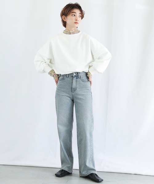 select MOCA(セレクトモカ)の「2022 SS バルーンスリーブショートプルオーバー(Tシャツ/カットソー・レディース・ブラック/オフホワイト/グリーン/ペールイエロー・FREE)」の6枚目の写真