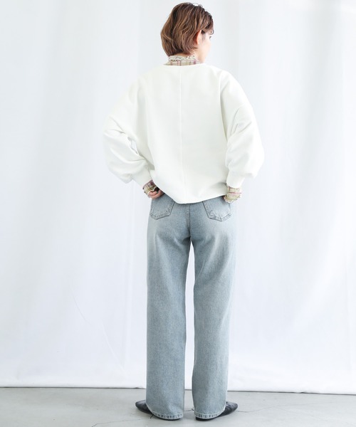 select MOCA(セレクトモカ)の「2022 SS バルーンスリーブショートプルオーバー(Tシャツ/カットソー・レディース・ブラック/オフホワイト/グリーン/ペールイエロー・FREE)」の14枚目の写真