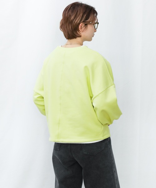 select MOCA(セレクトモカ)の「2022 SS バルーンスリーブショートプルオーバー(Tシャツ/カットソー・レディース・ブラック/オフホワイト/グリーン/ペールイエロー・FREE)」の21枚目の写真