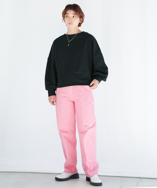 select MOCA(セレクトモカ)の「2022 SS バルーンスリーブショートプルオーバー(Tシャツ/カットソー・レディース・ブラック/オフホワイト/グリーン/ペールイエロー・FREE)」の8枚目の写真