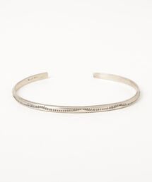 【INDIAN JEWELRY】　NAVAJO SILVER BANGLE