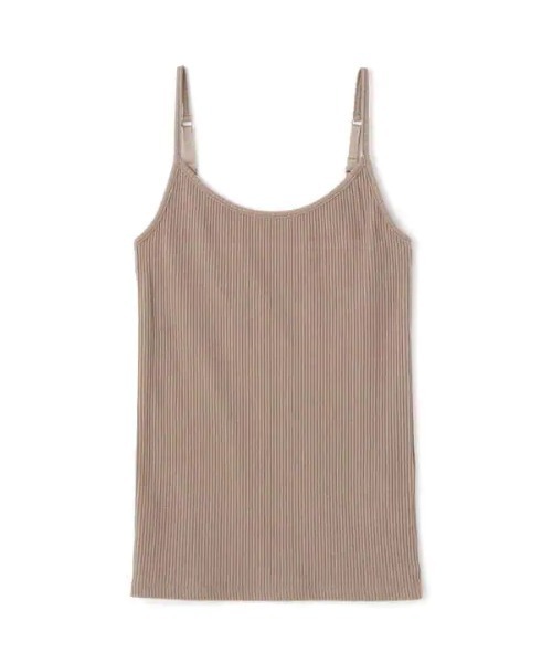 N.(N. Natural Beauty Basic)(エヌエヌナチュラルビューティーベーシック)の「三角テレコインナー(キャミソール・レディース・ホワイト/ブラック/ベージュ・MEDIUM)」の3枚目の写真