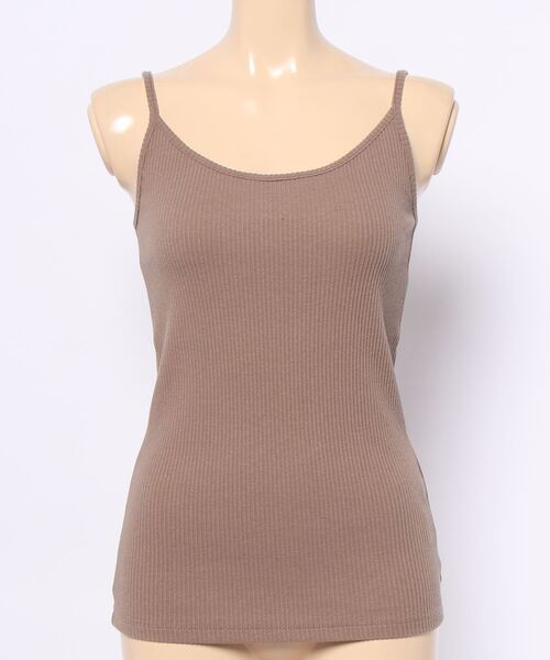 N.(N. Natural Beauty Basic)(エヌエヌナチュラルビューティーベーシック)の「三角テレコインナー(キャミソール・レディース・ホワイト/ブラック/ベージュ・MEDIUM)」の10枚目の写真