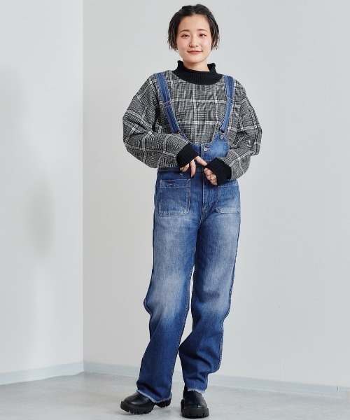 cepo（セポ）の「デニムミニサロペット 2WAY（サロペット/オーバーオール・レディース・ブルー系1/ブルー系2・S/M）」の4枚目の写真