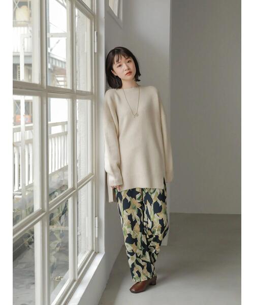 AMERI  CHEERFUL CHECK TOP＆PANTS セット セール】パンプキンシルエットタックデニム/SETUP/セットアップ