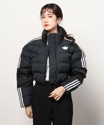 [ADIDAS] ダウンジャケット ファーテックス ショート ブラック adidas（アディダス）の「ショート シンセテックダウン パファー