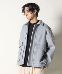 【WORK ABOUT/ワークアバウト】BOMBER JACKET　ボマージャケット　ショート　メルトン