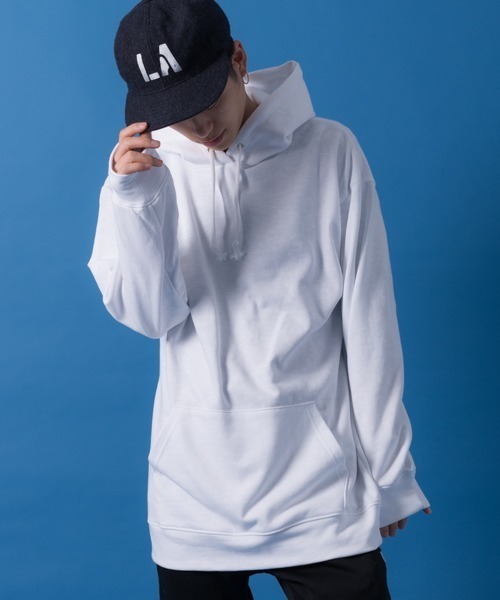 裏毛スウェットBIGロングパーカー/オーバーサイズ（パーカー）｜MGV（エムジーヴィー）