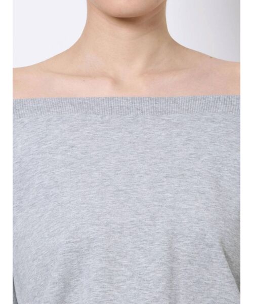 GYDA（ジェイダ）の「ドッキングオフショルスウェットワンピース（ワンピース・レディース・ブラック/グレー/オフホワイト・FREE）」の9枚目の写真