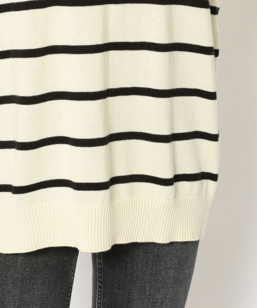 AVIREX(アヴィレックス)の「【直営店限定】L-L/S BORDERLOGO KNIT/ ボーダーロゴニット(ニット/セーター・レディース・イエロー/オフホワイト・FREE)」の8枚目の写真