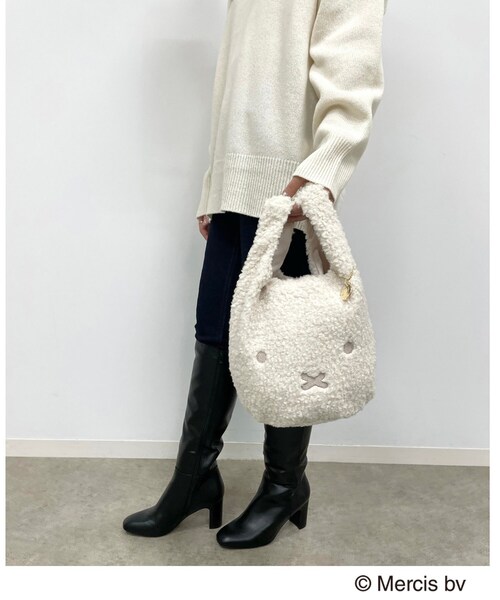 Miffy( ミッフィー)の「◆【コラボ】miffy×OPAQUE.CLIP フェイスマルシェバッグ【WEB限定カラー有】(ハンドバッグ・レディース・ホワイト/ライトグレー/ホワイト系3/ダークブラウン系7/ブラウン系その他5/ベージュ系8・00)」の15枚目の写真