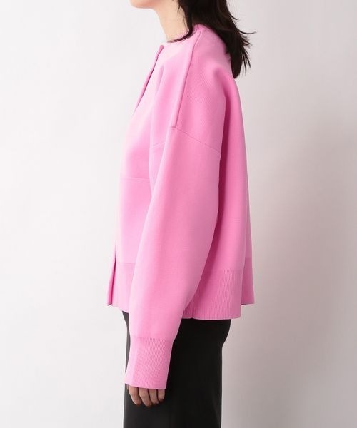 yuw（ユウ）の「ミラノリブクルーカーディガン　262877（カーディガン/ボレロ・レディース・ブラック/グリーン/ピンク・FREE）」の15枚目の写真