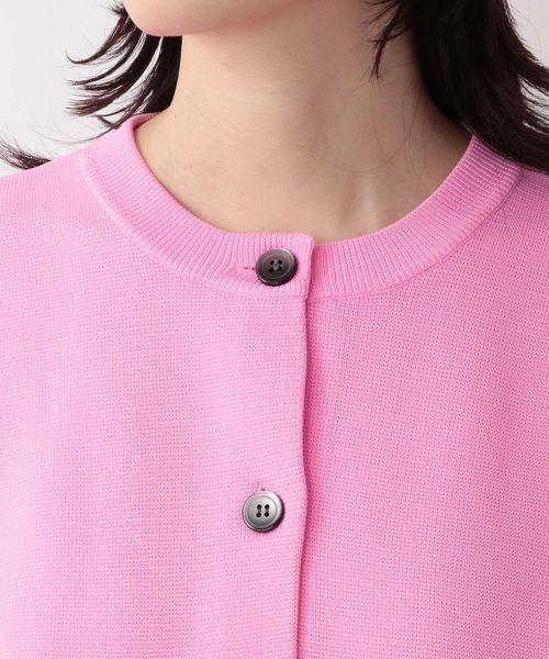 yuw（ユウ）の「ミラノリブクルーカーディガン　262877（カーディガン/ボレロ・レディース・ブラック/グリーン/ピンク・FREE）」の17枚目の写真