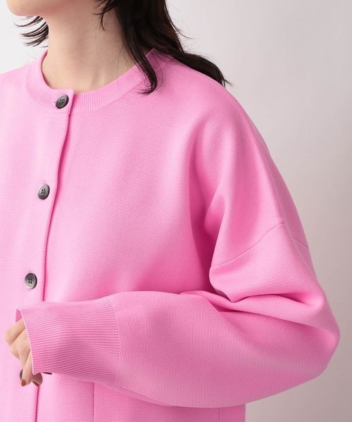 yuw（ユウ）の「ミラノリブクルーカーディガン　262877（カーディガン/ボレロ・レディース・ブラック/グリーン/ピンク・FREE）」の18枚目の写真