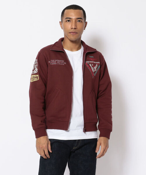 AVIREX(アヴィレックス)の「ネオン カラー ネイバル スタンド ジップ / LONG S LEEVE NEON COLOR NAVAL STAND ZIP / アヴィレックス /AVIREX(スウェット・メンズ・ライトグレー/ブラック/オリーブ/バーガンディー・MEDIUM/XX-LARGE/LARGE/X-LARGE)」の5枚目の写真