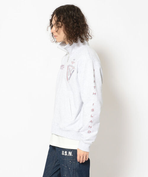 AVIREX(アヴィレックス)の「ネオン カラー ネイバル スタンド ジップ / LONG S LEEVE NEON COLOR NAVAL STAND ZIP / アヴィレックス /AVIREX(スウェット・メンズ・ライトグレー/ブラック/オリーブ/バーガンディー・MEDIUM/XX-LARGE/LARGE/X-LARGE)」の19枚目の写真