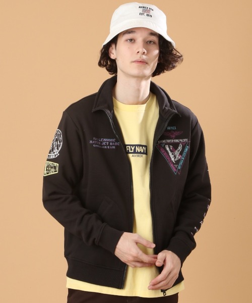 AVIREX(アヴィレックス)の「ネオン カラー ネイバル スタンド ジップ / LONG S LEEVE NEON COLOR NAVAL STAND ZIP / アヴィレックス /AVIREX(スウェット・メンズ・ライトグレー/ブラック/オリーブ/バーガンディー・MEDIUM/XX-LARGE/LARGE/X-LARGE)」の8枚目の写真