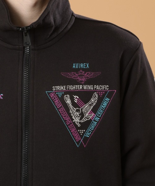 AVIREX(アヴィレックス)の「ネオン カラー ネイバル スタンド ジップ / LONG S LEEVE NEON COLOR NAVAL STAND ZIP / アヴィレックス /AVIREX(スウェット・メンズ・ライトグレー/ブラック/オリーブ/バーガンディー・MEDIUM/XX-LARGE/LARGE/X-LARGE)」の17枚目の写真