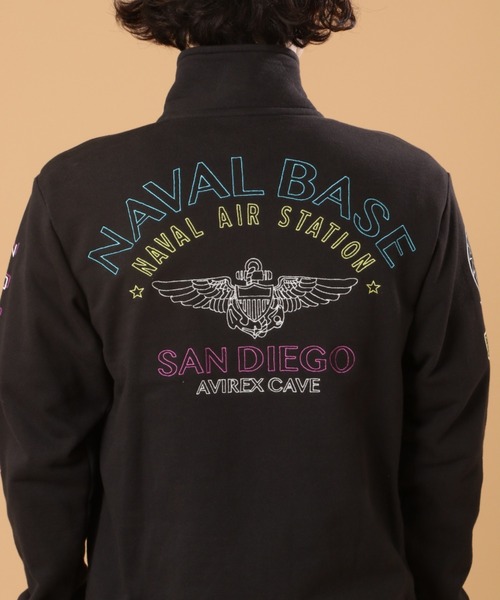 AVIREX(アヴィレックス)の「ネオン カラー ネイバル スタンド ジップ / LONG S LEEVE NEON COLOR NAVAL STAND ZIP / アヴィレックス /AVIREX(スウェット・メンズ・ライトグレー/ブラック/オリーブ/バーガンディー・MEDIUM/XX-LARGE/LARGE/X-LARGE)」の11枚目の写真