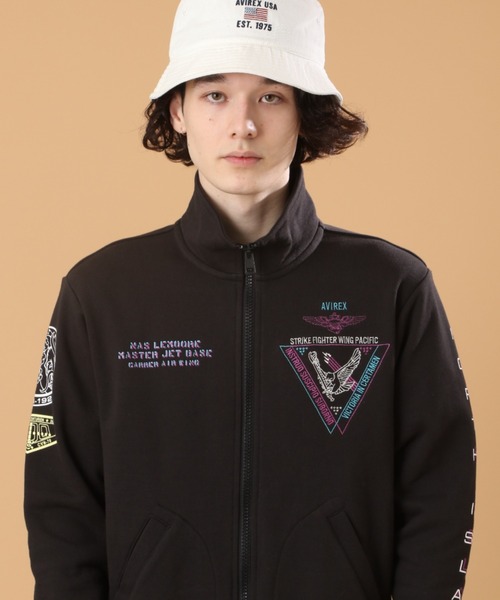 AVIREX(アヴィレックス)の「ネオン カラー ネイバル スタンド ジップ / LONG S LEEVE NEON COLOR NAVAL STAND ZIP / アヴィレックス /AVIREX(スウェット・メンズ・ライトグレー/ブラック/オリーブ/バーガンディー・MEDIUM/XX-LARGE/LARGE/X-LARGE)」の10枚目の写真