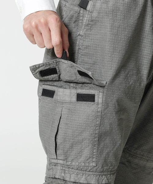 Gramicci(グラミチ)の「Gramicci/別注 RIP-STOP ZIP-OFF CARGO(カーゴパンツ・メンズ・チャコール/ブラック・M/L/S)」の20枚目の写真