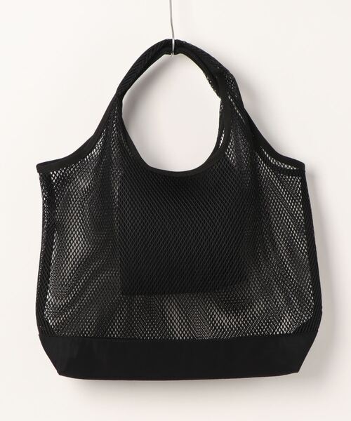 UNIVERSAL OVERALL（ユニバーサルオーバーオール）の「【UNIVERSAL OVERALL】MESH TOTE BAG / メッシュトートバック（トートバッグ・レディース・ベージュ/グリーン/ブラック・FREE）」の4枚目の写真