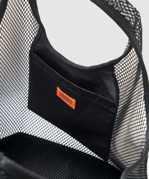 UNIVERSAL OVERALL（ユニバーサルオーバーオール）の「【UNIVERSAL OVERALL】MESH TOTE BAG / メッシュトートバック（トートバッグ・レディース・ベージュ/グリーン/ブラック・FREE）」の11枚目の写真