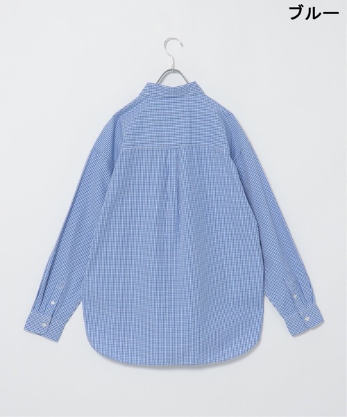 VENCEEXCHANGE（ヴァンスエクスチェンジ）の「【WEB限定】ブロードワンポイント刺繍ビッグシルエットシャツ　　カレッジ/オーバーサイズ/無地/切り替え/（シャツ/ブラウス・メンズ・ホワイト/ブラック/スカイブルー/ライトカーキ/クリアグリーン/ブルー/コーラル/その他31・M/L）」の14枚目の写真