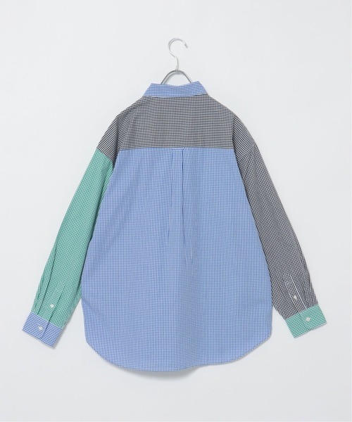 VENCEEXCHANGE（ヴァンスエクスチェンジ）の「【WEB限定】ブロードワンポイント刺繍ビッグシルエットシャツ　　カレッジ/オーバーサイズ/無地/切り替え/（シャツ/ブラウス・メンズ・ホワイト/ブラック/スカイブルー/ライトカーキ/クリアグリーン/ブルー/コーラル/その他31・M/L）」の15枚目の写真