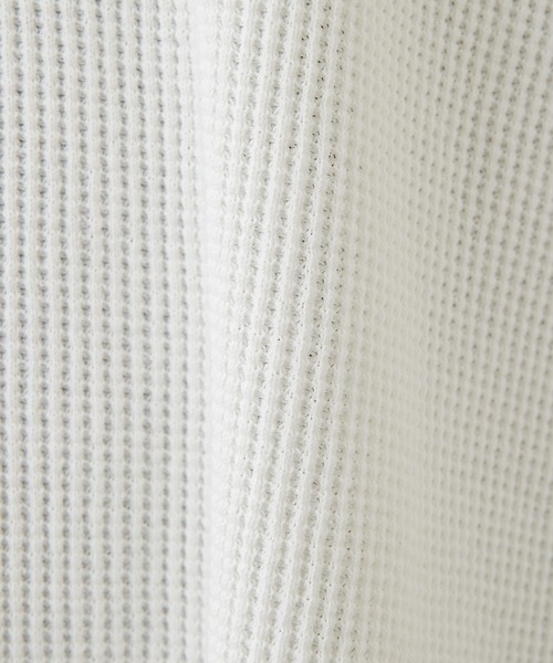 GALLARDAGALANTE（ガリャルダガランテ）の「2WAYワッフルプルオーバー（Tシャツ/カットソー・レディース・チャコールグレー/アイボリー・FREE）」の5枚目の写真
