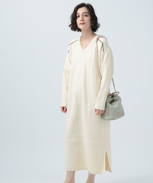 セール ハイショクラインvネックニットワンピース ワンピース Bayflow ベイフロー のファッション通販 Zozotown