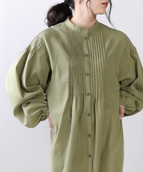 Bou Jeloud（ブージュルード）の「【WEB限定】ピンタックワンピース（ワンピース・レディース・ベージュ/カーキ/アイボリー・FREE）」の10枚目の写真