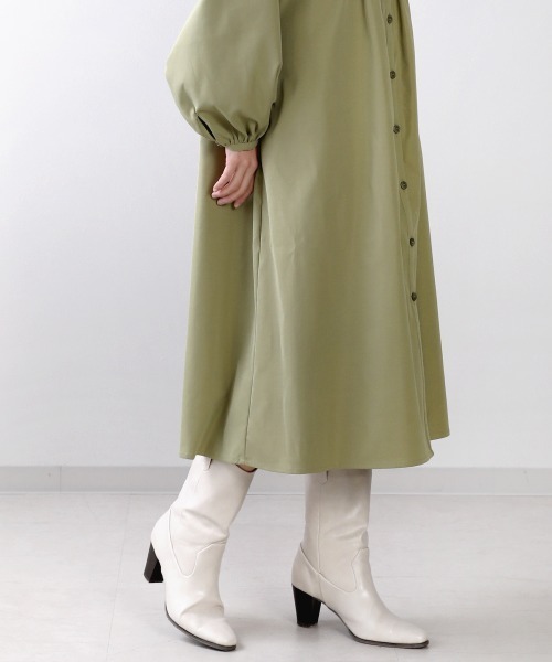 Bou Jeloud（ブージュルード）の「【WEB限定】ピンタックワンピース（ワンピース・レディース・ベージュ/カーキ/アイボリー・FREE）」の6枚目の写真