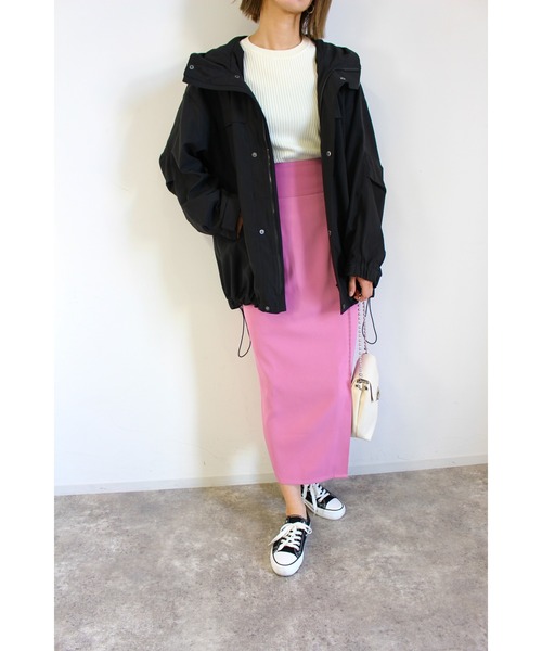 MLI'A（エムリア）の「配色／ブルゾン（ブルゾン・レディース・ブラック/ベージュ/カーキ・M）」の8枚目の写真