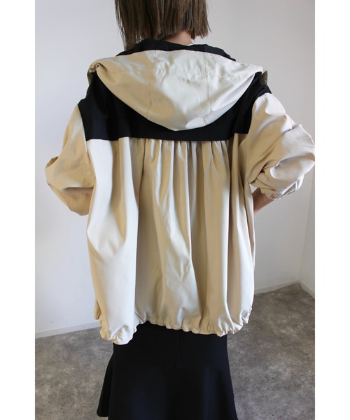 MLI'A（エムリア）の「配色／ブルゾン（ブルゾン・レディース・ブラック/ベージュ/カーキ・M）」の18枚目の写真