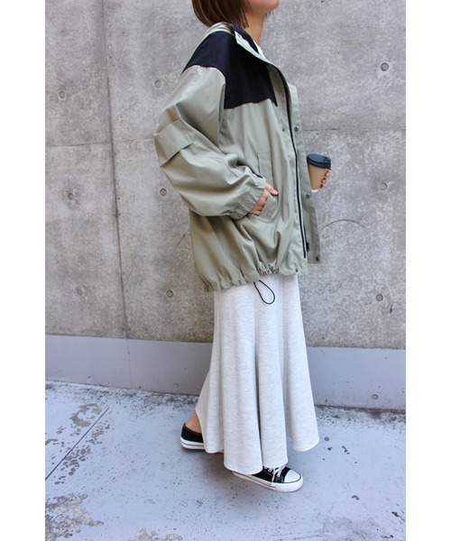 MLI'A（エムリア）の「配色／ブルゾン（ブルゾン・レディース・ブラック/ベージュ/カーキ・M）」の14枚目の写真