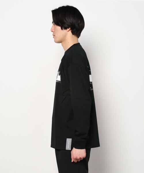 A4A（エーフォーエー）の「A4A（エーフォーエー）/M.FLOWER LST/フラワープリントロングスリーブTシャツ（Tシャツ/カットソー・メンズ・ブラック/ホワイト・FREE）」の4枚目の写真