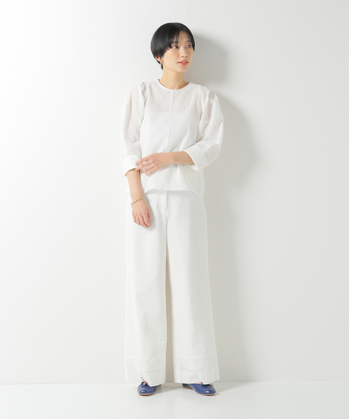 IENA(イエナ)の「&NAVY パジャマパンツ◆(その他パンツ・レディース・ホワイト/ネイビー・36/38)」の22枚目の写真