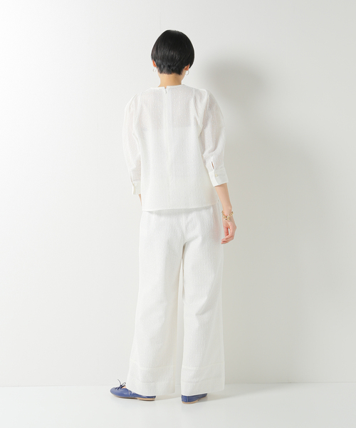 IENA(イエナ)の「&NAVY パジャマパンツ◆(その他パンツ・レディース・ホワイト/ネイビー・36/38)」の21枚目の写真