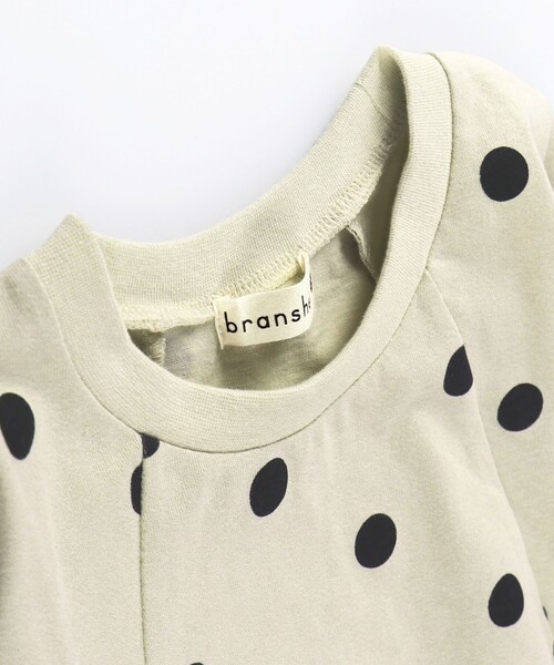BRANSHES（ブランシェス）の「ドット柄フレアシルエット長袖Tシャツ（Tシャツ/カットソー・キッズ・ラベンダー/アイボリー・100/110/90/120/130）」の5枚目の写真