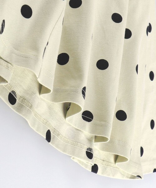 BRANSHES（ブランシェス）の「ドット柄フレアシルエット長袖Tシャツ（Tシャツ/カットソー・キッズ・ラベンダー/アイボリー・100/110/90/120/130）」の7枚目の写真