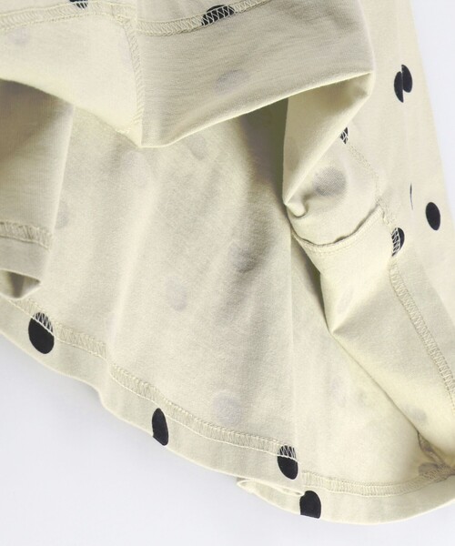 BRANSHES（ブランシェス）の「ドット柄フレアシルエット長袖Tシャツ（Tシャツ/カットソー・キッズ・ラベンダー/アイボリー・100/110/90/120/130）」の8枚目の写真