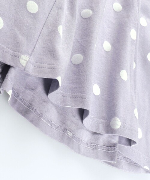 BRANSHES（ブランシェス）の「ドット柄フレアシルエット長袖Tシャツ（Tシャツ/カットソー・キッズ・ラベンダー/アイボリー・100/110/90/120/130）」の14枚目の写真