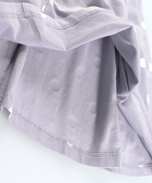 BRANSHES（ブランシェス）の「ドット柄フレアシルエット長袖Tシャツ（Tシャツ/カットソー・キッズ・ラベンダー/アイボリー・100/110/90/120/130）」の15枚目の写真