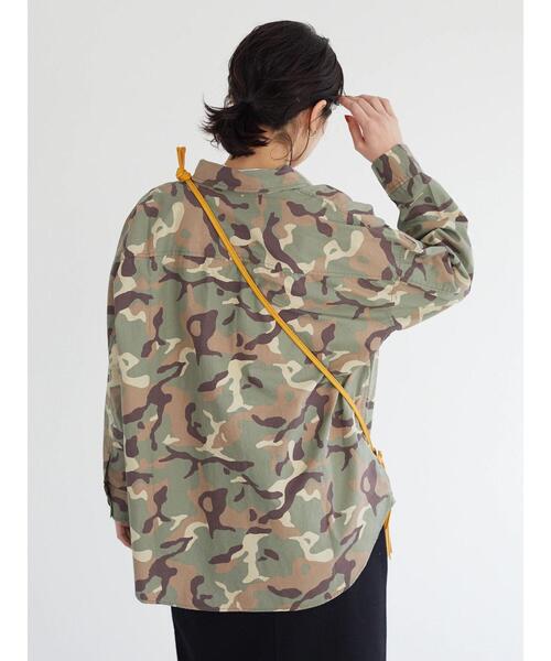 Green　Parks（グリーンパークス）の「カモフラ柄Bigシャツ（シャツ/ブラウス・レディース・カモフラージュ・FREE）」の7枚目の写真
