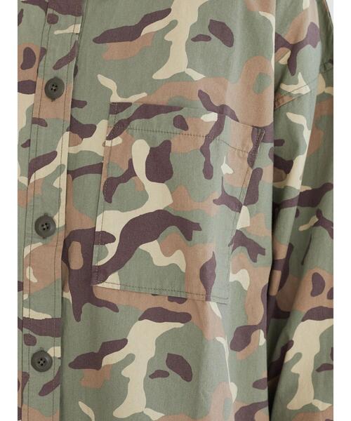 Green　Parks（グリーンパークス）の「カモフラ柄Bigシャツ（シャツ/ブラウス・レディース・カモフラージュ・FREE）」の9枚目の写真