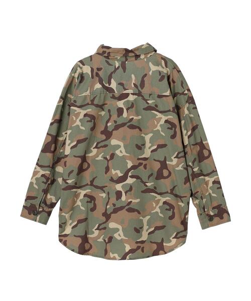 Green　Parks（グリーンパークス）の「カモフラ柄Bigシャツ（シャツ/ブラウス・レディース・カモフラージュ・FREE）」の13枚目の写真