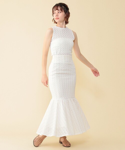 ME COUTURE（ミークチュール）の「レースレイヤードトップス（Tシャツ/カットソー・レディース・オフホワイト/ピンクベージュ・FREE）」の22枚目の写真