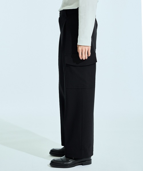 UNITED TOKYO（ユナイテッドトウキョウ）の「ラウンドフラップカーゴパンツ（カーゴパンツ・メンズ・ライトグレー/ブラック/ミント・1/2/3）」の7枚目の写真