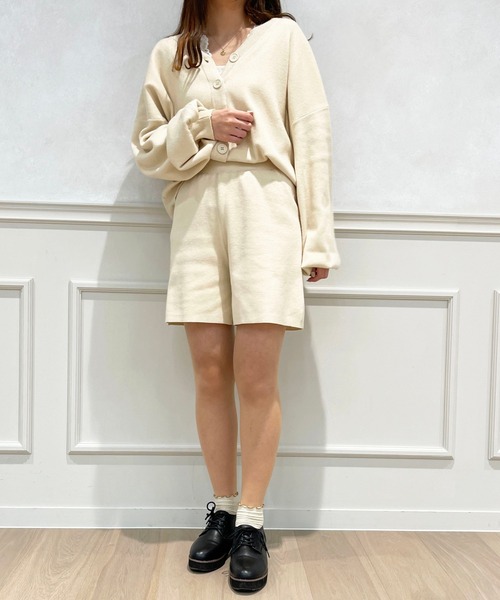 apres jour(アプレジュール)の「【セットアップ可能】ニットショートパンツ【ZOZOTOWN限定アイテム】(その他パンツ・レディース・アイボリー/ベージュ/ブラック・X-LARGE/フリー)」の9枚目の写真
